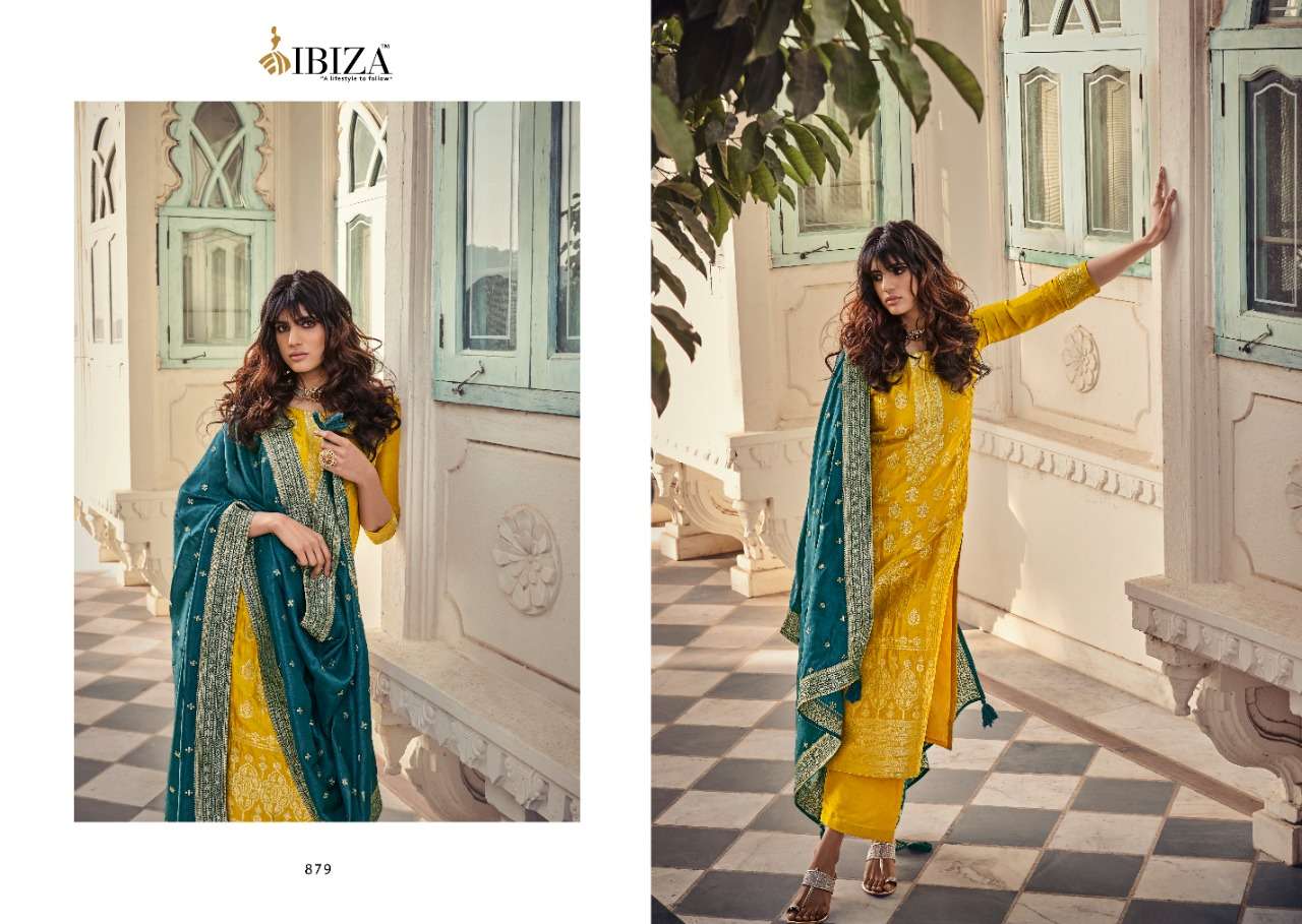 IKAAT PATOLA VOL-2 BY VASTU TEX 201 TO 210 SERIES BEAUTIFUL SUITS COLORFUL STYLISH PURE LAWN PRINT WITH NECK WORK & DAMAN WORK AT WHOLESALE PRICE