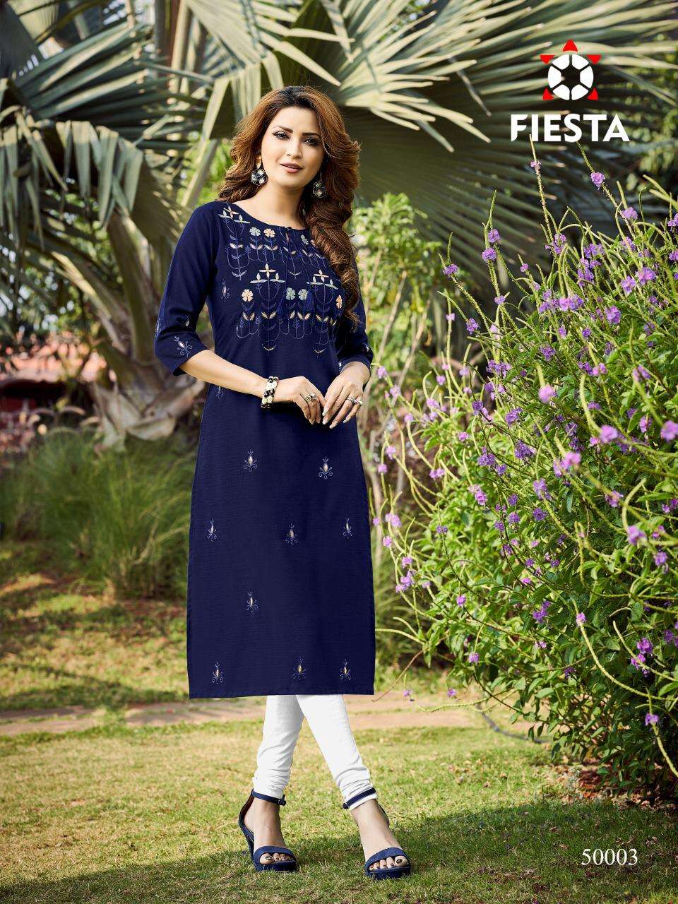 RANG PRIYA BY FIESTA 50001 TO 50007 SERIES DESIGNER STYLISH FANCY COLORFUL BEAUTIFUL PARTY WEAR & ETHNIC WEAR COLLECTION MODAL EMBROIDERY KURTIS AT WHOLESALE PRICE