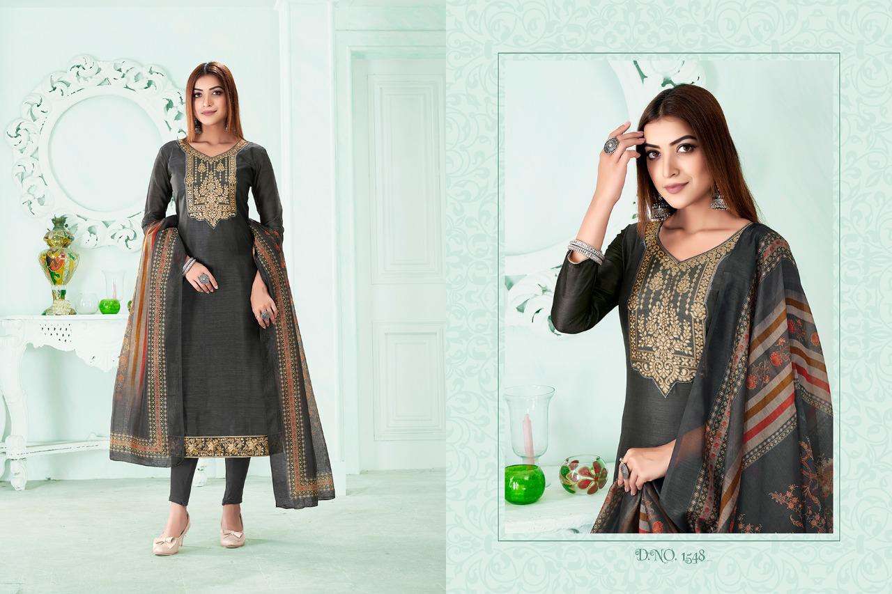 SURATI BY RANI TRENDZ 1545 TO 1555 SERIES BEAUTIFUL SUITS COLORFUL STYLISH FANCY CASUAL WEAR & ETHNIC WEAR MODAL CHANDERI DRESSES AT WHOLESALE PRICE