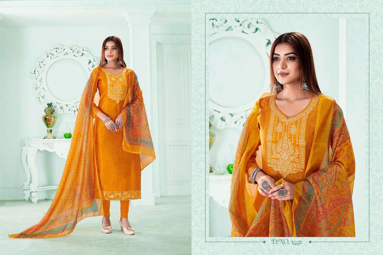 SURATI BY RANI TRENDZ 1545 TO 1555 SERIES BEAUTIFUL SUITS COLORFUL STYLISH FANCY CASUAL WEAR & ETHNIC WEAR MODAL CHANDERI DRESSES AT WHOLESALE PRICE