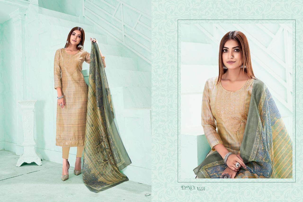 SURATI BY RANI TRENDZ 1545 TO 1555 SERIES BEAUTIFUL SUITS COLORFUL STYLISH FANCY CASUAL WEAR & ETHNIC WEAR MODAL CHANDERI DRESSES AT WHOLESALE PRICE