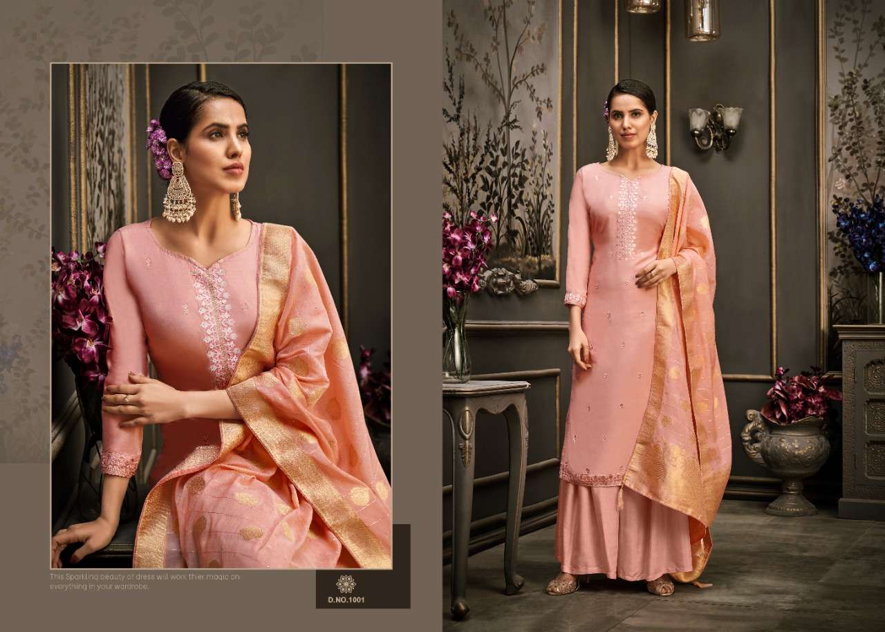 SAMAARA BY ZSM 1001 TO 1008 SERIES BEAUTIFUL STYLISH SHARARA SUITS FANCY COLORFUL CASUAL WEAR & ETHNIC WEAR & READY TO WEAR COTTON SILK EMBROIDERED DRESSES AT WHOLESALE PRICE