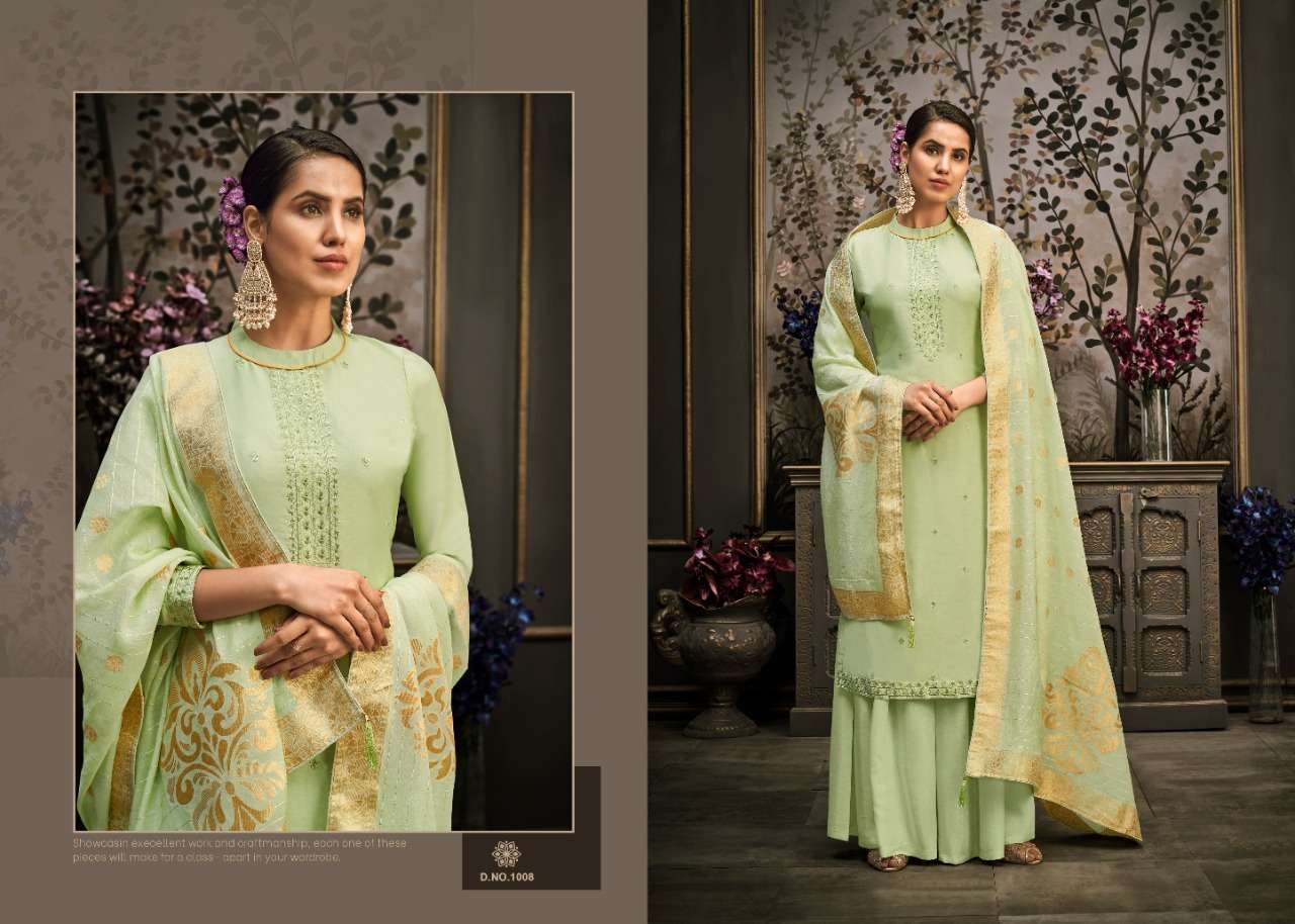 SAMAARA BY ZSM 1001 TO 1008 SERIES BEAUTIFUL STYLISH SHARARA SUITS FANCY COLORFUL CASUAL WEAR & ETHNIC WEAR & READY TO WEAR COTTON SILK EMBROIDERED DRESSES AT WHOLESALE PRICE