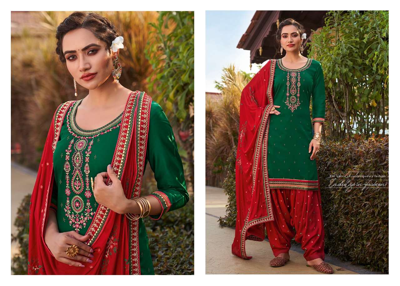 DIAMOND PATIYALA BY KESSI FABRICS 101 TO 108 SERIES BEAUTIFUL SUITS COLORFUL STYLISH FANCY CASUAL WEAR & ETHNIC WEAR JAM SILK WITH DIAMOND WORK DRESSES AT WHOLESALE PRICE