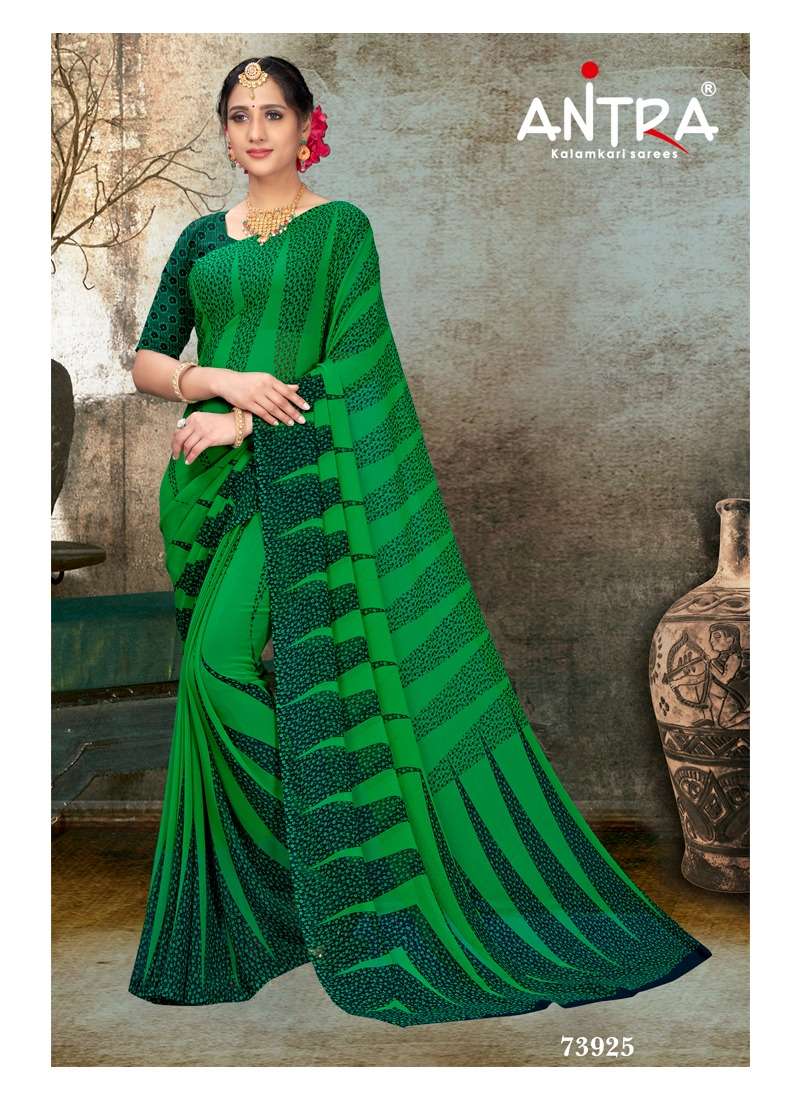 KITKAT BY ANTRA 73921 TO 73928 SERIES INDIAN TRADITIONAL WEAR COLLECTION BEAUTIFUL STYLISH FANCY COLORFUL PARTY WEAR & OCCASIONAL WEAR WEIGHTLESS SAREES AT WHOLESALE PRICE