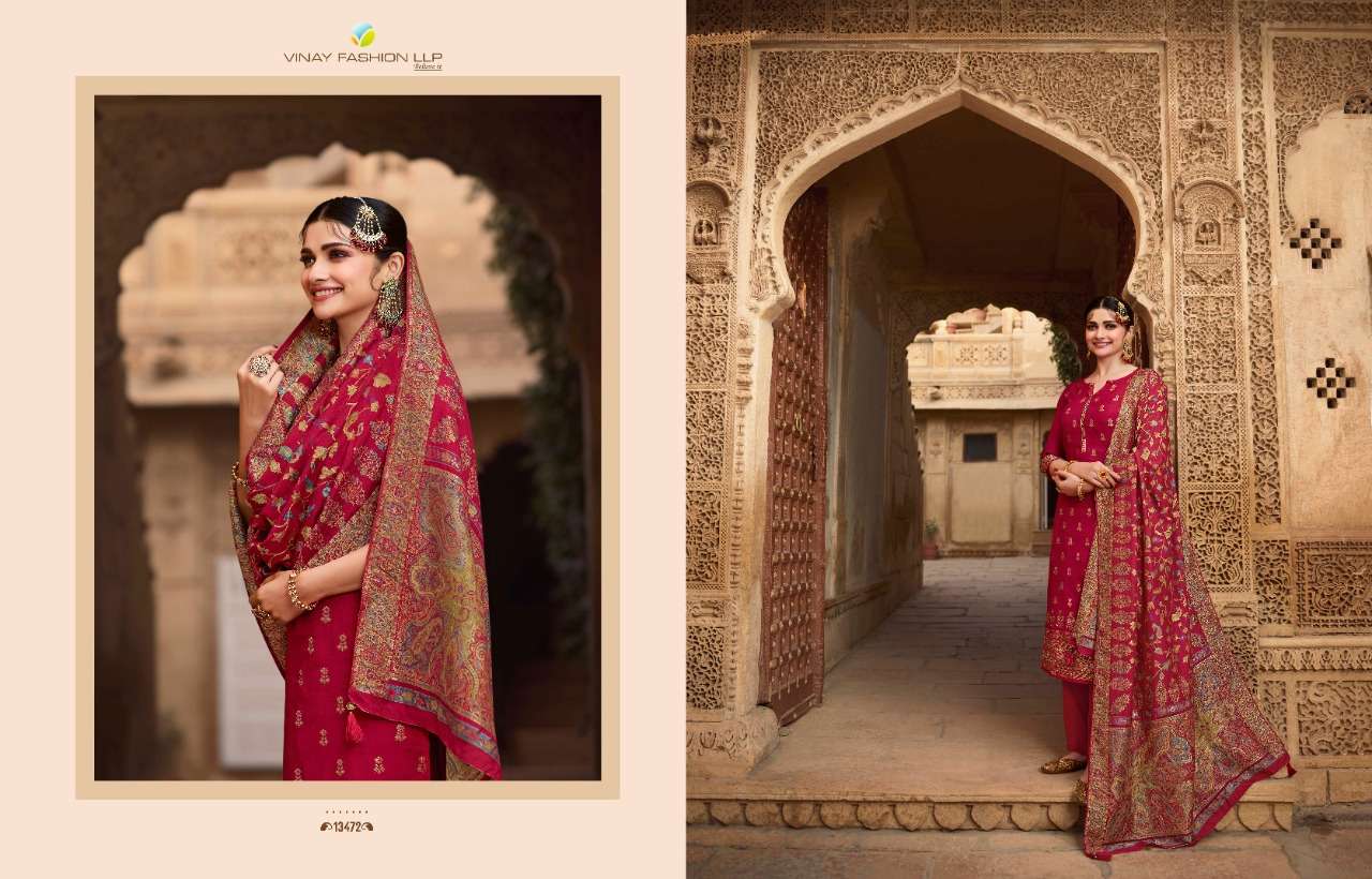 KASEESH BUNAAI BY VINAY FASHION 13471 TO 13478 SERIES BEAUTIFUL STYLISH SUITS FANCY COLORFUL CASUAL WEAR & ETHNIC WEAR & READY TO WEAR PURE VISCOSE MUSLIN DRESSES AT WHOLESALE PRICE