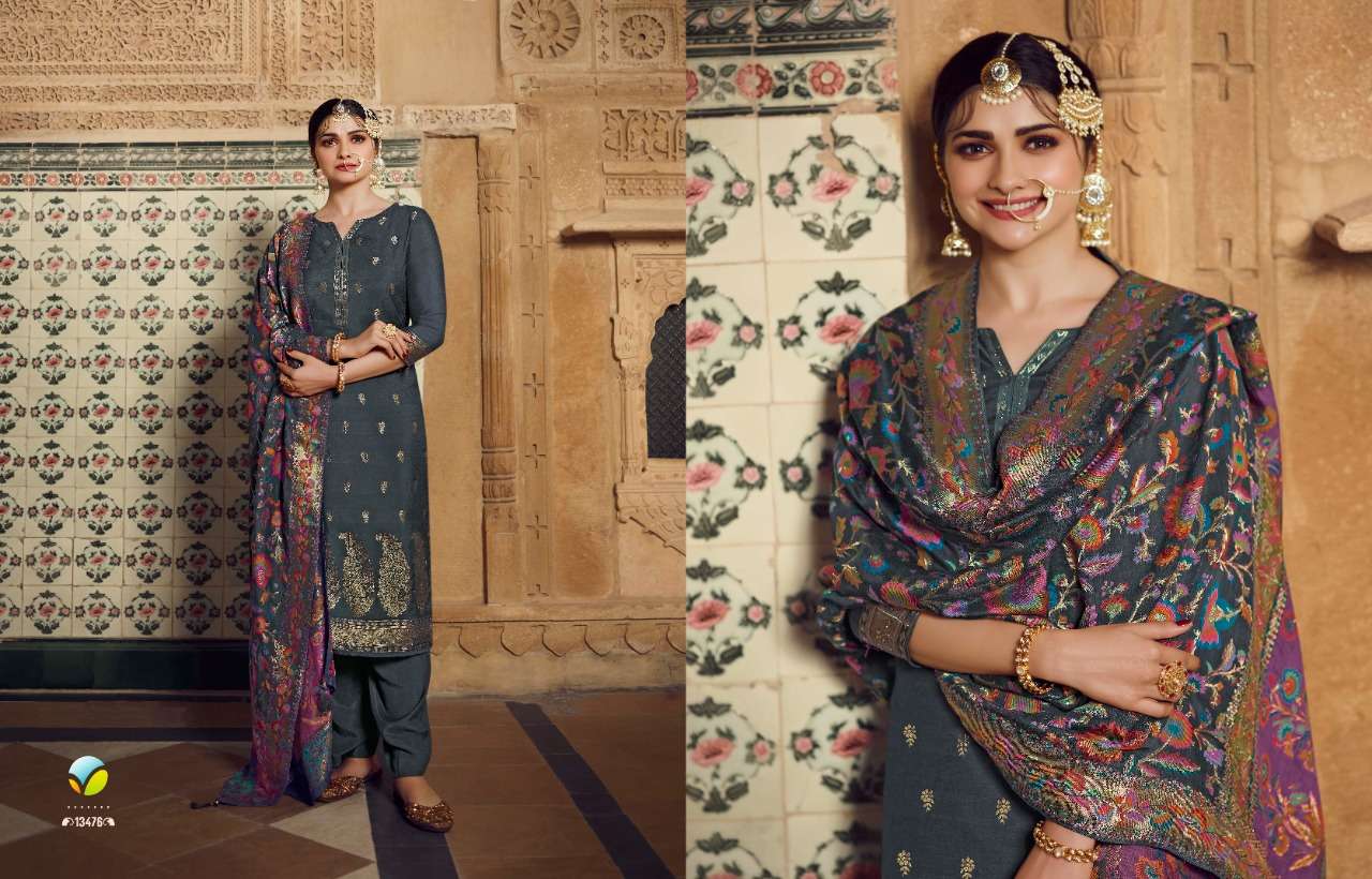 KASEESH BUNAAI BY VINAY FASHION 13471 TO 13478 SERIES BEAUTIFUL STYLISH SUITS FANCY COLORFUL CASUAL WEAR & ETHNIC WEAR & READY TO WEAR PURE VISCOSE MUSLIN DRESSES AT WHOLESALE PRICE