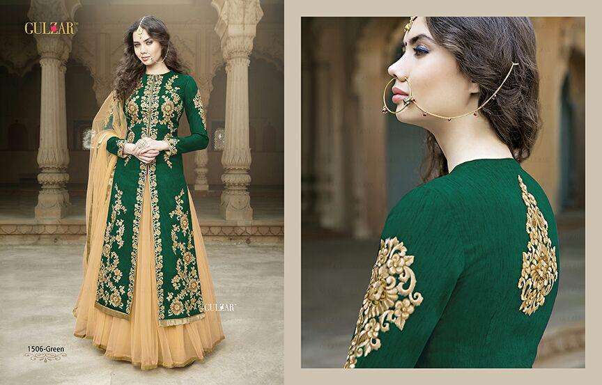 GULZAR 1506 PREMIUM COLOURS BY GULZAR BEAUTIFUL SUITS COLORFUL STYLISH FANCY CASUAL WEAR & ETHNIC WEAR BANGALORI SILK DRESSES AT WHOLESALE PRICE