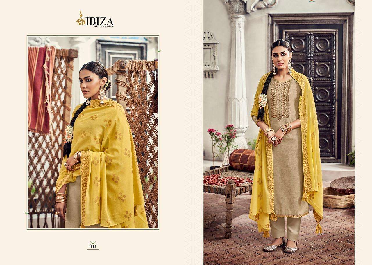 Leaflet By Ibiza 911 To 918 Series Beautiful Stylish Festive Suits Fancy Colorful Casual Wear & Ethnic Wear & Ready To Wear Pure Lawn Cotton Embroidered Dresses At Wholesale Price