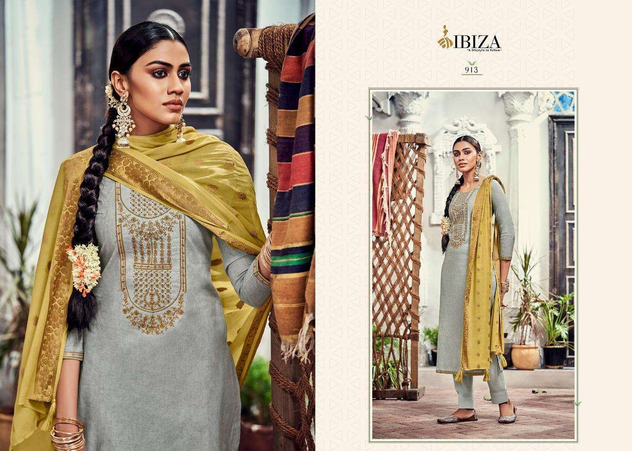 Leaflet By Ibiza 911 To 918 Series Beautiful Stylish Festive Suits Fancy Colorful Casual Wear & Ethnic Wear & Ready To Wear Pure Lawn Cotton Embroidered Dresses At Wholesale Price
