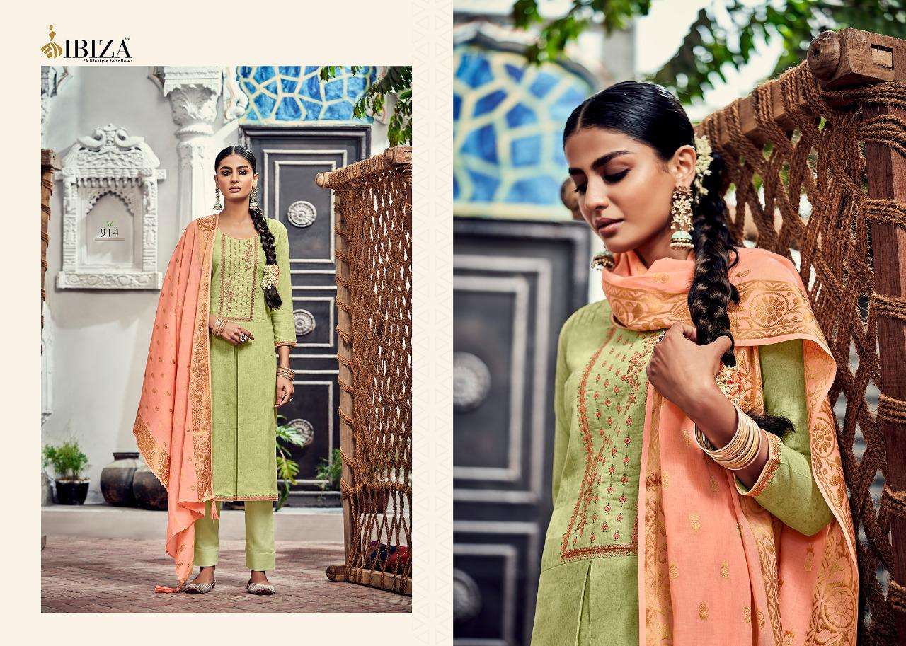 Leaflet By Ibiza 911 To 918 Series Beautiful Stylish Festive Suits Fancy Colorful Casual Wear & Ethnic Wear & Ready To Wear Pure Lawn Cotton Embroidered Dresses At Wholesale Price