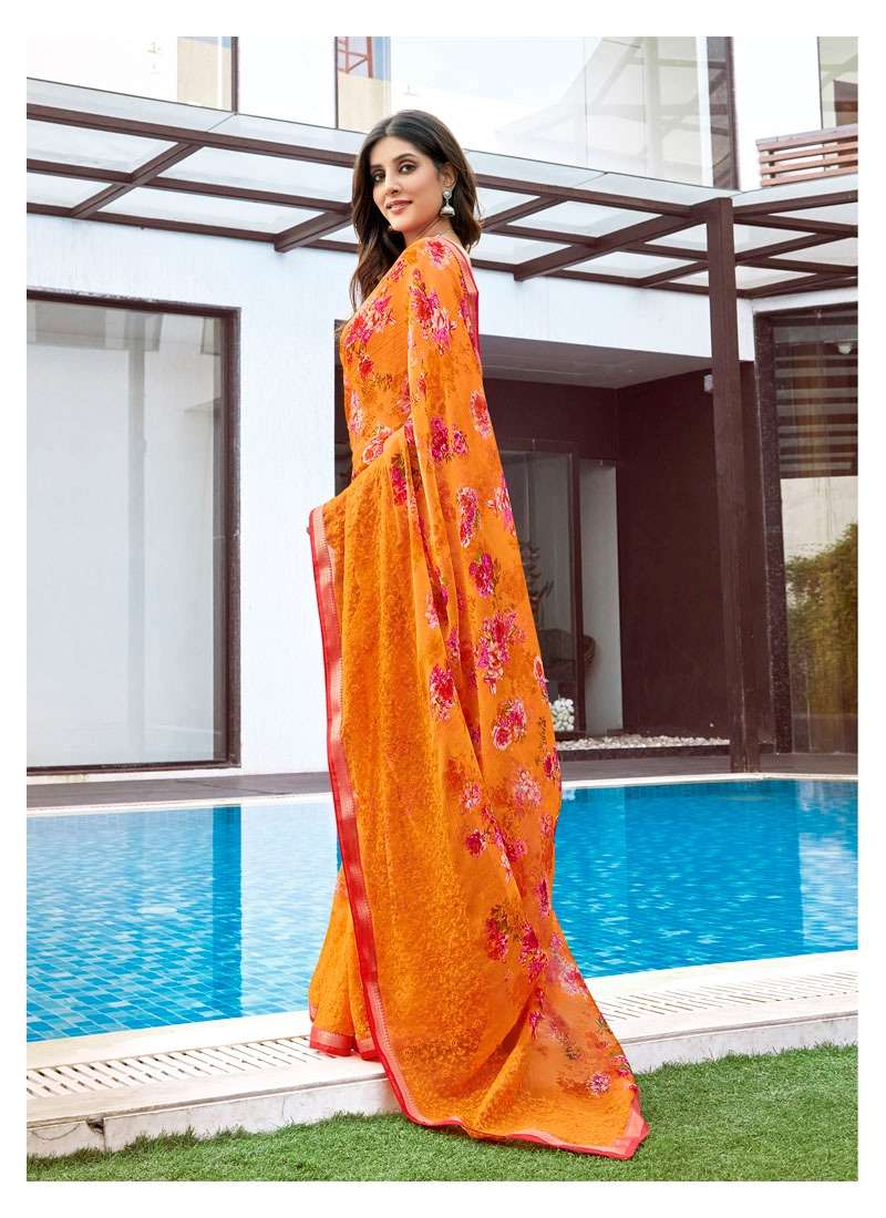 NAJRANA VOL-2 BY ANTRA 73581 TO 73590 SERIES INDIAN TRADITIONAL WEAR COLLECTION BEAUTIFUL STYLISH FANCY COLORFUL PARTY WEAR & OCCASIONAL WEAR CHIFFON PRINTED SAREES AT WHOLESALE PRICE
