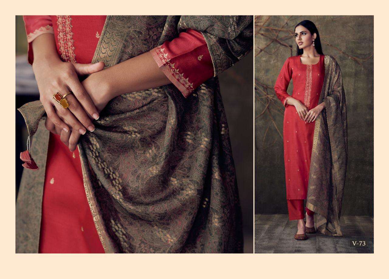 SONTH BY VARINA 71 TO 78 SERIES BEAUTIFUL SUITS COLORFUL STYLISH FANCY CASUAL WEAR & ETHNIC WEAR PERSIA SILK EMBROIDERED DRESSES AT WHOLESALE PRICE