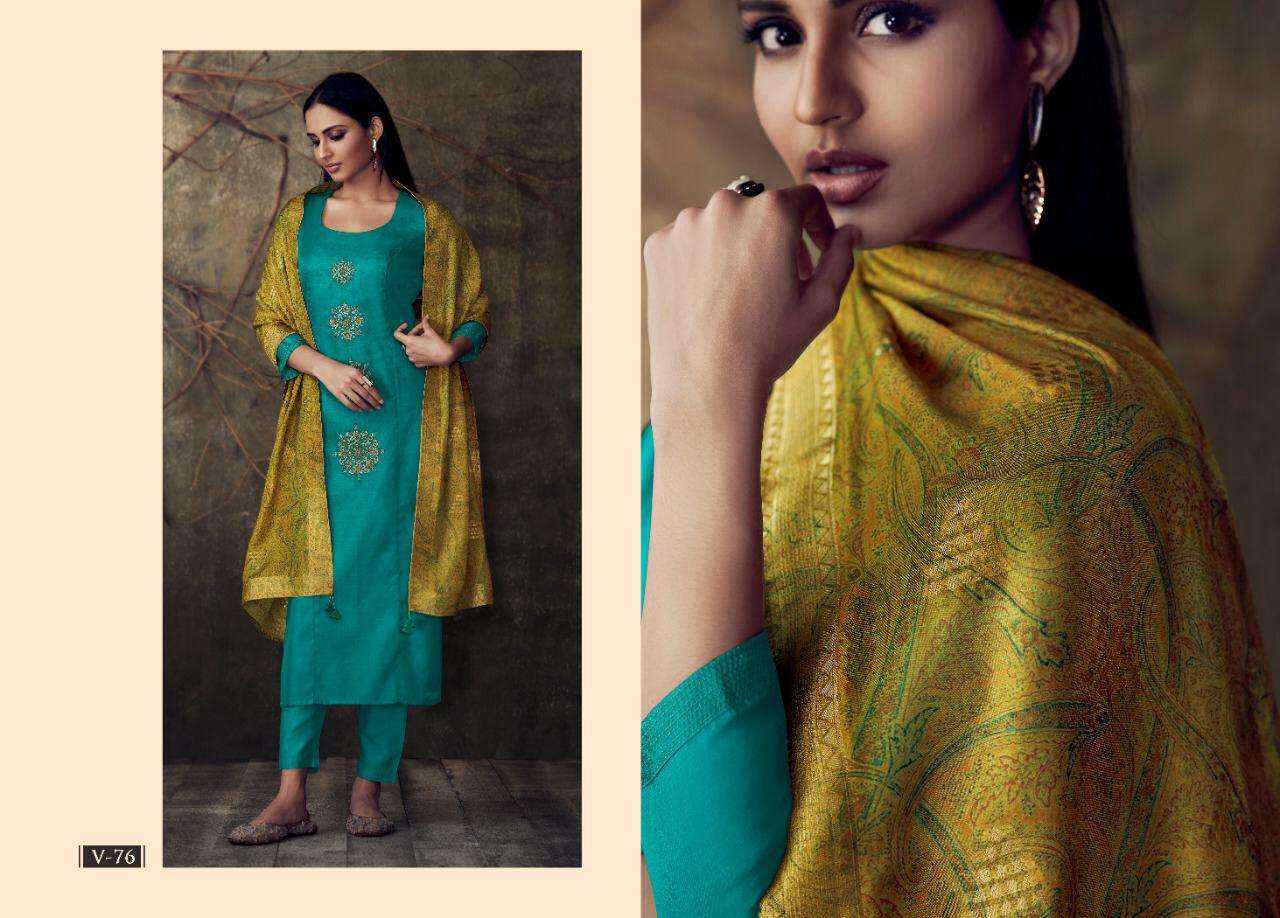 SONTH BY VARINA 71 TO 78 SERIES BEAUTIFUL SUITS COLORFUL STYLISH FANCY CASUAL WEAR & ETHNIC WEAR PERSIA SILK EMBROIDERED DRESSES AT WHOLESALE PRICE