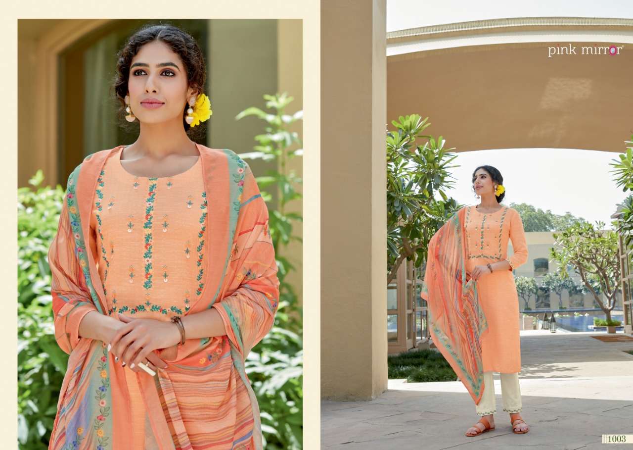 Crayons By Pink Mirror 1001 To 1006 Series Beautiful Suits Colorful Stylish Fancy Casual Wear & Ethnic Wear Viscose Embroidered Dresses At Wholesale Price
