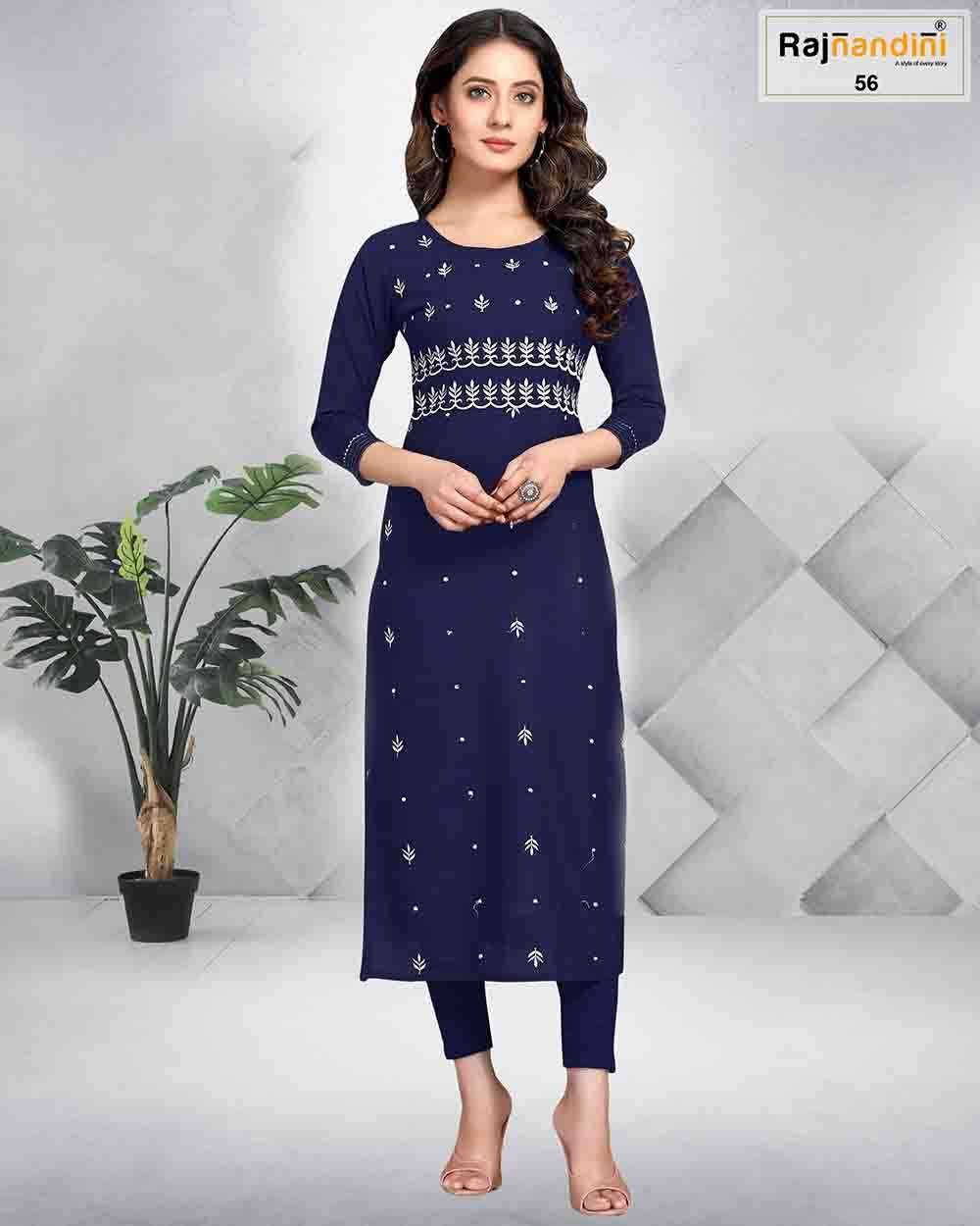 RAJNANDINI VOL-7 BY RAJNANDINI DESIGNER STYLISH FANCY COLORFUL BEAUTIFUL PARTY WEAR & ETHNIC WEAR COLLECTION PURE COTTON JAIPURI PRINT KURTIS AT WHOLESALE PRICE