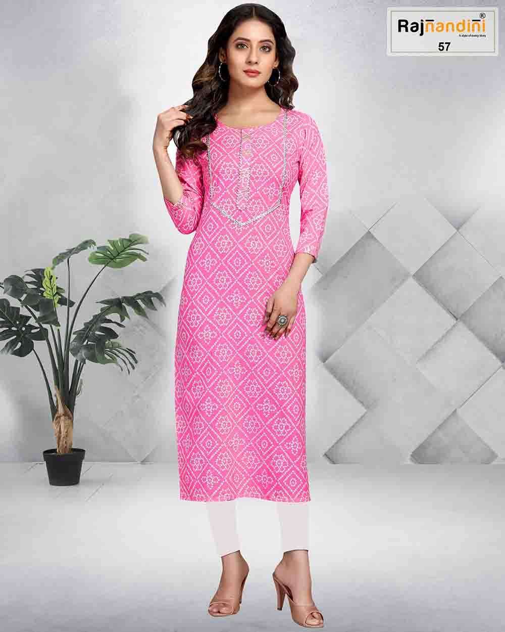 RAJNANDINI VOL-7 BY RAJNANDINI DESIGNER STYLISH FANCY COLORFUL BEAUTIFUL PARTY WEAR & ETHNIC WEAR COLLECTION PURE COTTON JAIPURI PRINT KURTIS AT WHOLESALE PRICE