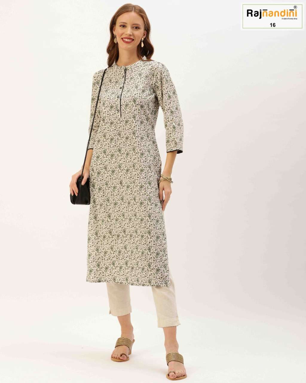 JAIPURI VOL-3 BY RAJNANDINI DESIGNER STYLISH FANCY COLORFUL BEAUTIFUL PARTY WEAR & ETHNIC WEAR COLLECTION PURE COTTON PRINT KURTIS AT WHOLESALE PRICE