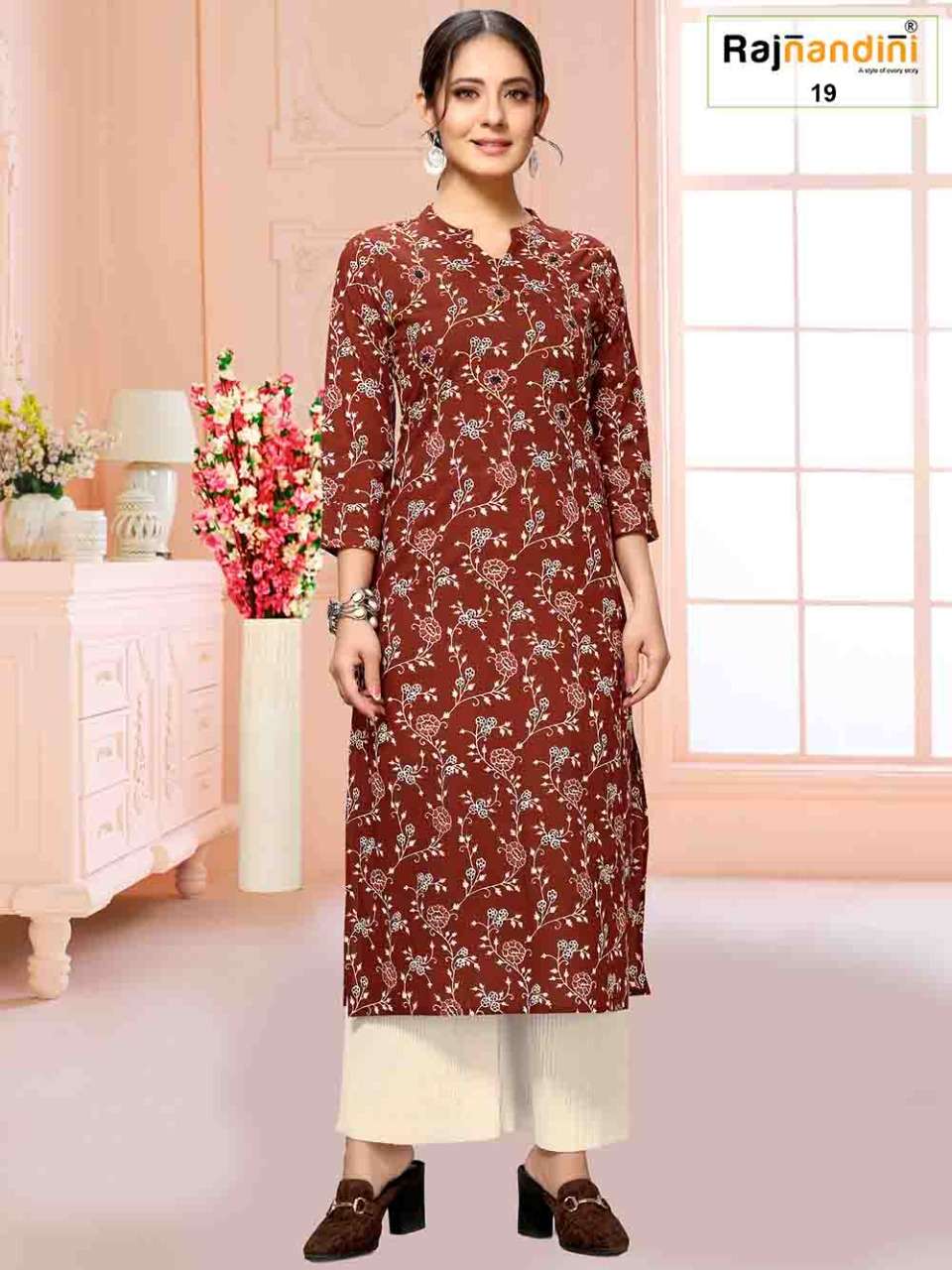 JAIPURI VOL-3 BY RAJNANDINI DESIGNER STYLISH FANCY COLORFUL BEAUTIFUL PARTY WEAR & ETHNIC WEAR COLLECTION PURE COTTON PRINT KURTIS AT WHOLESALE PRICE