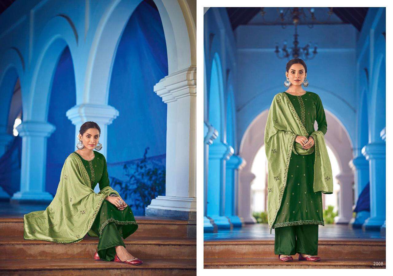 SUMMER LEAF BY KASMEERA 2007 TO 2014 SERIES BEAUTIFUL SUITS STYLISH FANCY COLORFUL PARTY WEAR & OCCASIONAL WEAR SPARKLE SILK EMBROIDERED DRESSES AT WHOLESALE PRICE