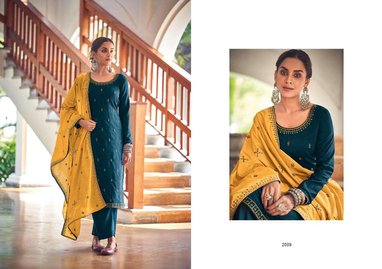 SUMMER LEAF BY KASMEERA 2007 TO 2014 SERIES BEAUTIFUL SUITS STYLISH FANCY COLORFUL PARTY WEAR & OCCASIONAL WEAR SPARKLE SILK EMBROIDERED DRESSES AT WHOLESALE PRICE