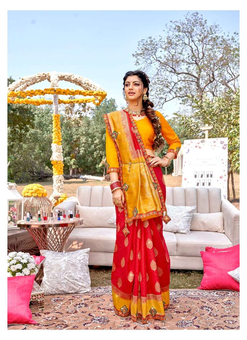 SAGAI BY LIFESTYLE 73241 TO 73246 SERIES INDIAN TRADITIONAL WEAR COLLECTION BEAUTIFUL STYLISH FANCY COLORFUL PARTY WEAR & OCCASIONAL WEAR NYLON SAREES AT WHOLESALE PRICE