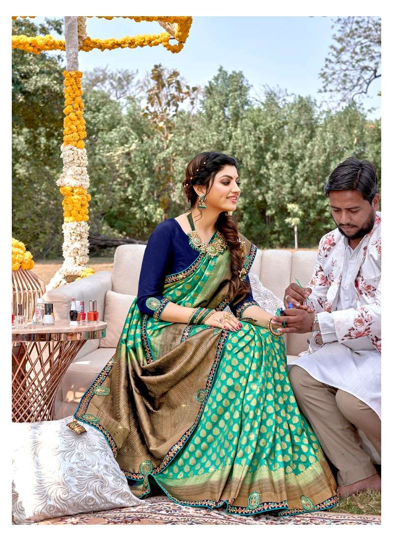 SAGAI BY LIFESTYLE 73241 TO 73246 SERIES INDIAN TRADITIONAL WEAR COLLECTION BEAUTIFUL STYLISH FANCY COLORFUL PARTY WEAR & OCCASIONAL WEAR NYLON SAREES AT WHOLESALE PRICE