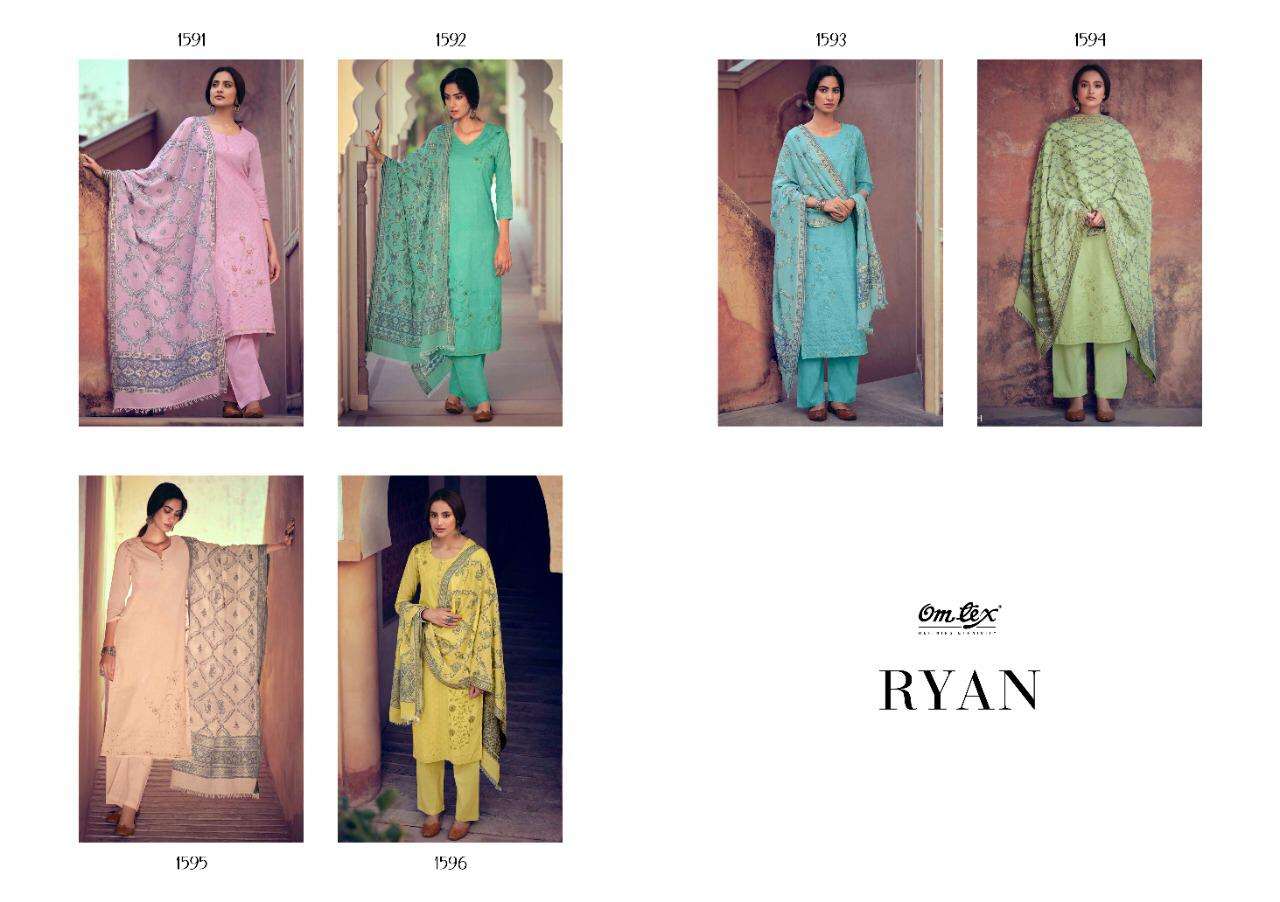 RYAN BY OM TEX 1591 TO 1596 SERIES BEAUTIFUL SUITS COLORFUL STYLISH FANCY CASUAL WEAR & ETHNIC WEAR LAWN COTTON DIGITAL PRINT DRESSES AT WHOLESALE PRICE