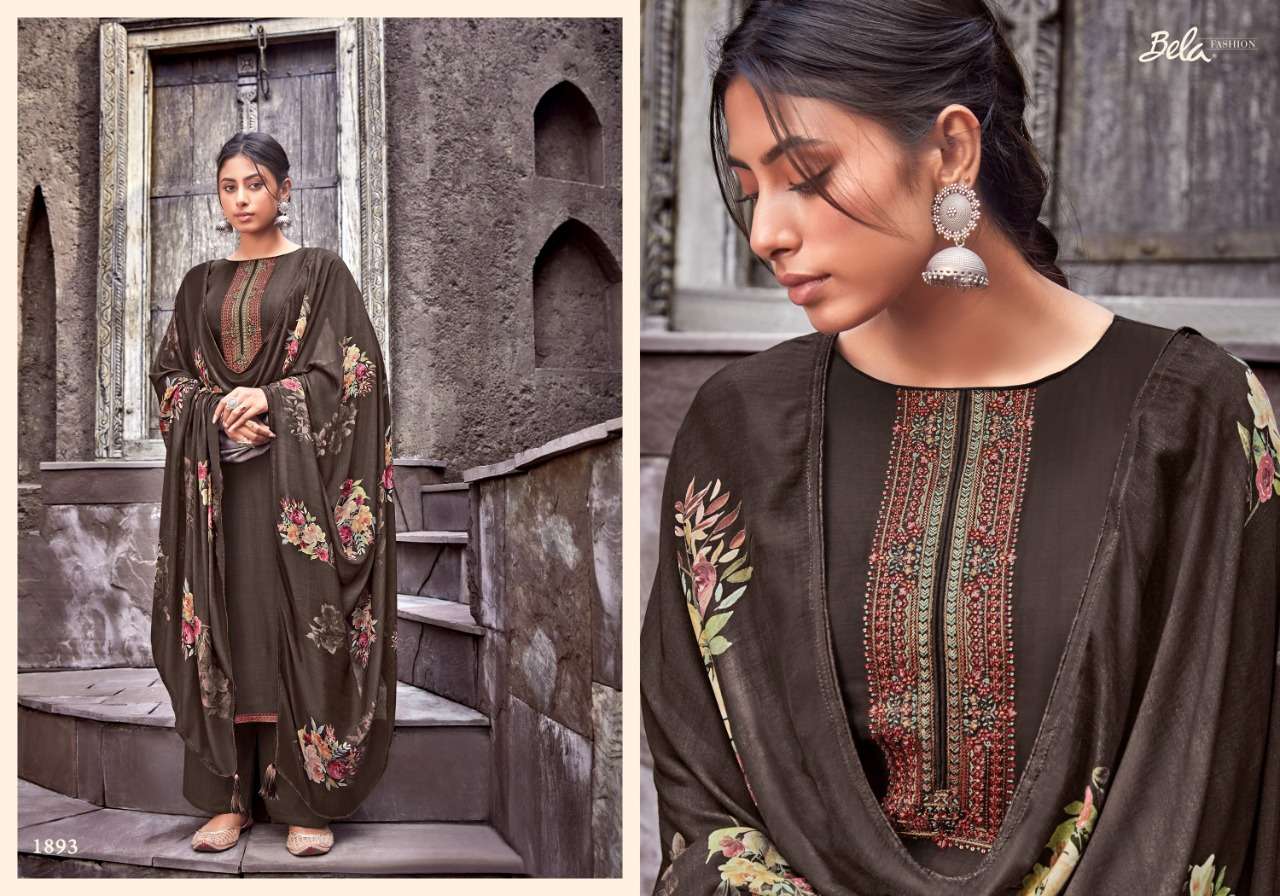 MASHI VOL-2 BY BELA FASHION 1890 TO 1898 SERIES BEAUTIFUL STYLISH SUITS FANCY COLORFUL CASUAL WEAR & ETHNIC WEAR & READY TO WEAR VISCOSE MUSLIN DRESSES AT WHOLESALE PRICE