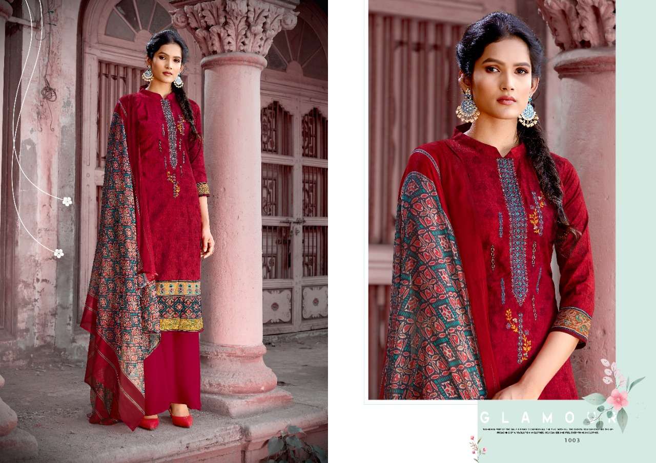 HEER BY KESARIYA 1001 TO 1008 SERIES BEAUTIFUL SUITS COLORFUL STYLISH FANCY CASUAL WEAR & ETHNIC WEAR CAMBRIC COTTON DIGITAL PRINT DRESSES AT WHOLESALE PRICE
