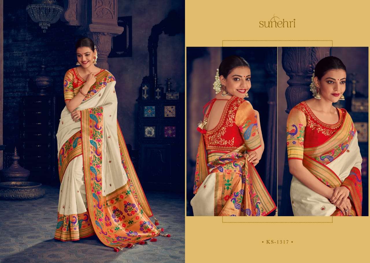 KIMORA SAREES HITS BY KIMORA FASHION COLORFUL BEAUTIFUL FANCY PARTY WEAR & TRADITIONAL WEAR PURE SILK SAREES AT WHOLESALE PRICE