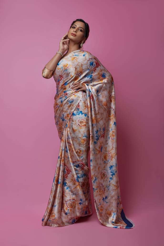 RICHA SILK BY RAJ YOG 01 TO 10 SERIES INDIAN TRADITIONAL WEAR COLLECTION BEAUTIFUL STYLISH FANCY COLORFUL PARTY WEAR & OCCASIONAL WEAR SATIN CREPE DIGITAK PRINT SAREES AT WHOLESALE PRICE
