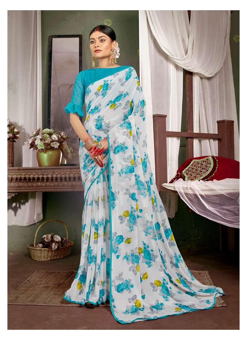 WHITE DIAMOND VOL-7 BY ANTRA 72281 TO 72290 SERIES INDIAN TRADITIONAL WEAR COLLECTION BEAUTIFUL STYLISH FANCY COLORFUL PARTY WEAR & OCCASIONAL WEAR WEIGHTLESS PRINT SAREES AT WHOLESALE PRICE