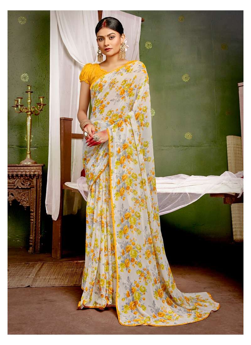 WHITE DIAMOND VOL-7 BY ANTRA 72281 TO 72290 SERIES INDIAN TRADITIONAL WEAR COLLECTION BEAUTIFUL STYLISH FANCY COLORFUL PARTY WEAR & OCCASIONAL WEAR WEIGHTLESS PRINT SAREES AT WHOLESALE PRICE