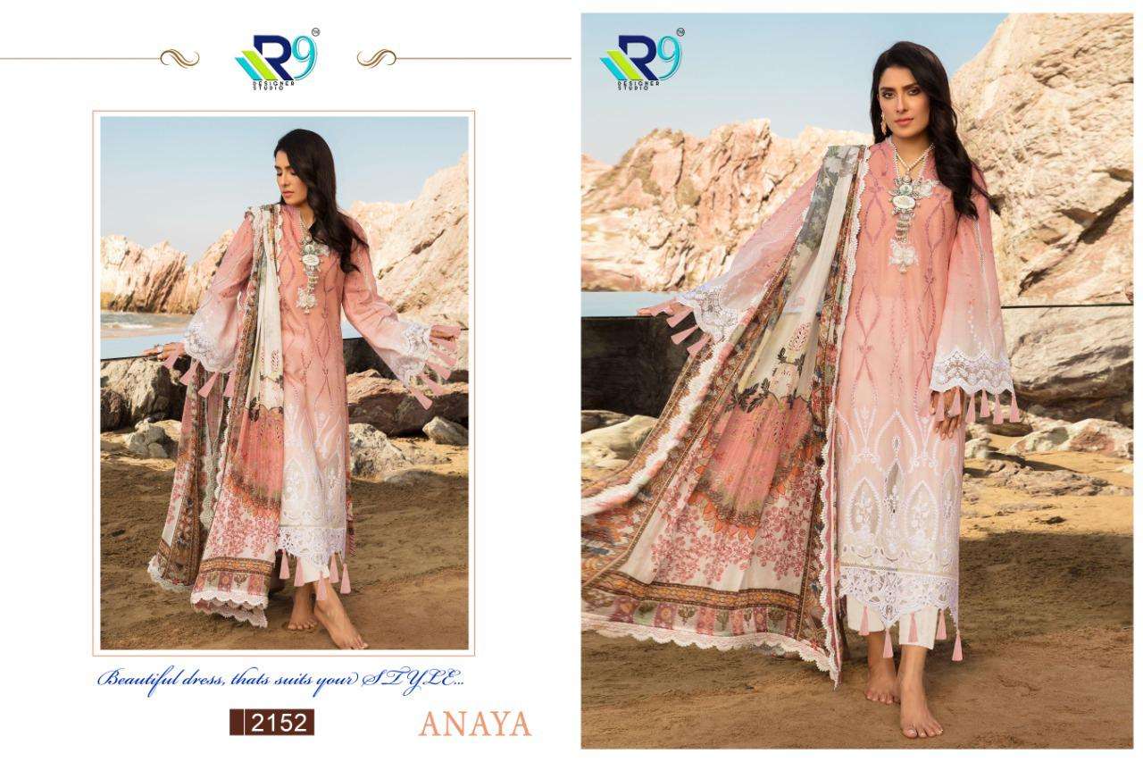 ANAYA BY R9 2151 TO 2152 SERIES PAKISTANI SUITS BEAUTIFUL FANCY COLORFUL STYLISH PARTY WEAR & OCCASIONAL WEAR PURE CAMBRIC COTTON EMBROIDERED DRESSES AT WHOLESALE PRICE