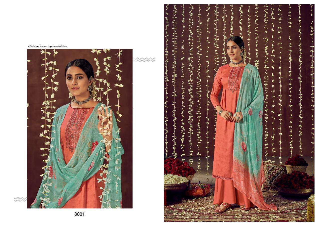 RUKSAR BY SIYONI 8001 TO 8008 SERIES BEAUTIFUL SUITS COLORFUL STYLISH FANCY CASUAL WEAR & ETHNIC WEAR PURE HEAVY JAM COTTON PRINT WITH EMBROIDERY WORK DRESSES AT WHOLESALE PRICE