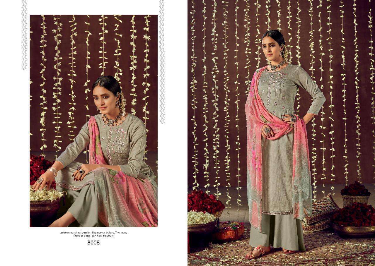 RUKSAR BY SIYONI 8001 TO 8008 SERIES BEAUTIFUL SUITS COLORFUL STYLISH FANCY CASUAL WEAR & ETHNIC WEAR PURE HEAVY JAM COTTON PRINT WITH EMBROIDERY WORK DRESSES AT WHOLESALE PRICE