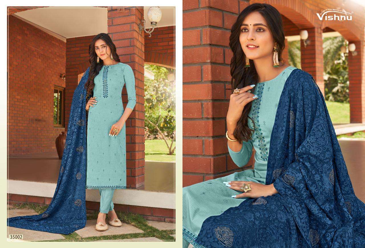 TANISHQ BY VISHNU IMPEX 35001 TO 35008 SERIES BEAUTIFUL SUITS COLORFUL STYLISH FANCY CASUAL WEAR & ETHNIC WEAR SPARKLE SILK LINING DRESSES AT WHOLESALE PRICE
