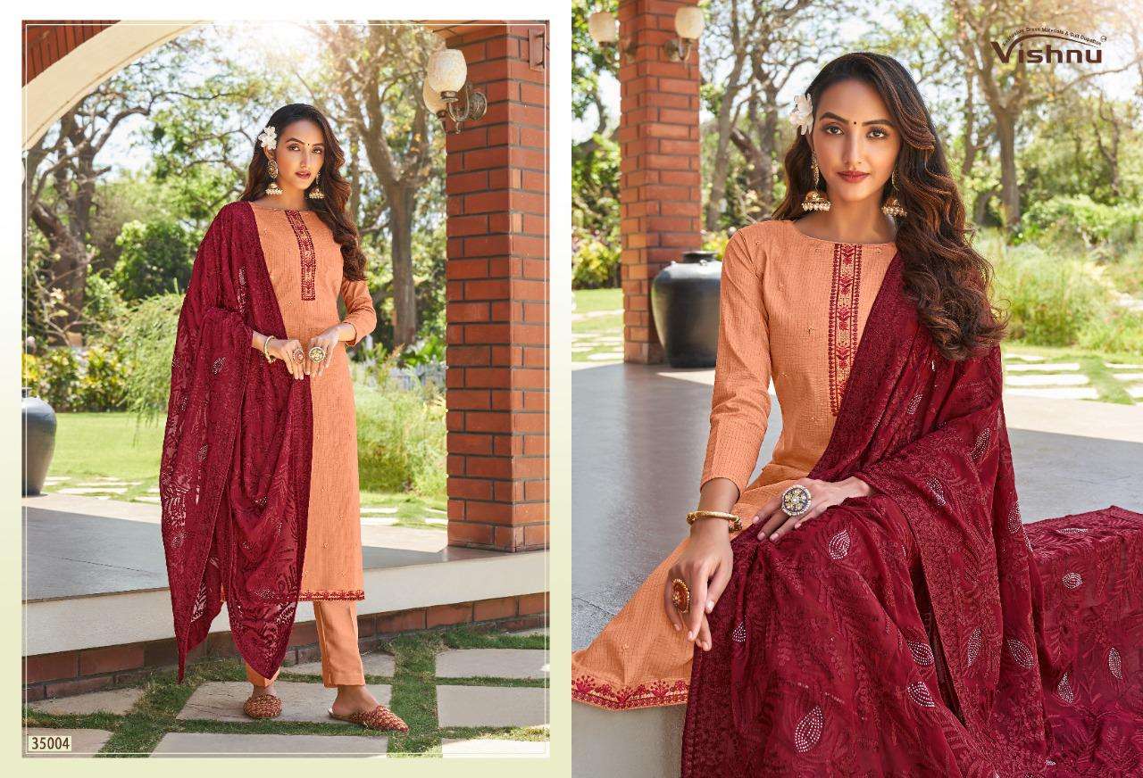 TANISHQ BY VISHNU IMPEX 35001 TO 35008 SERIES BEAUTIFUL SUITS COLORFUL STYLISH FANCY CASUAL WEAR & ETHNIC WEAR SPARKLE SILK LINING DRESSES AT WHOLESALE PRICE