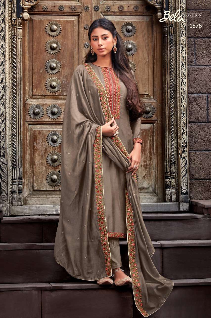 ZIBA BY BELA FASHION 1872 TO 1880 SERIES BEAUTIFUL STYLISH SUITS FANCY COLORFUL CASUAL WEAR & ETHNIC WEAR & READY TO WEAR COTTON SILK WITH HANDWORK DRESSES AT WHOLESALE PRICE
