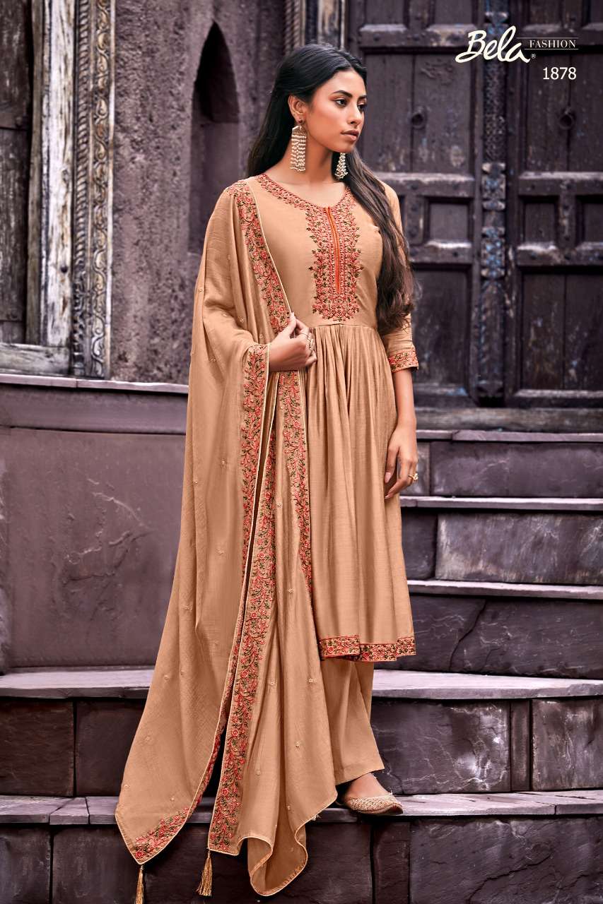ZIBA BY BELA FASHION 1872 TO 1880 SERIES BEAUTIFUL STYLISH SUITS FANCY COLORFUL CASUAL WEAR & ETHNIC WEAR & READY TO WEAR COTTON SILK WITH HANDWORK DRESSES AT WHOLESALE PRICE