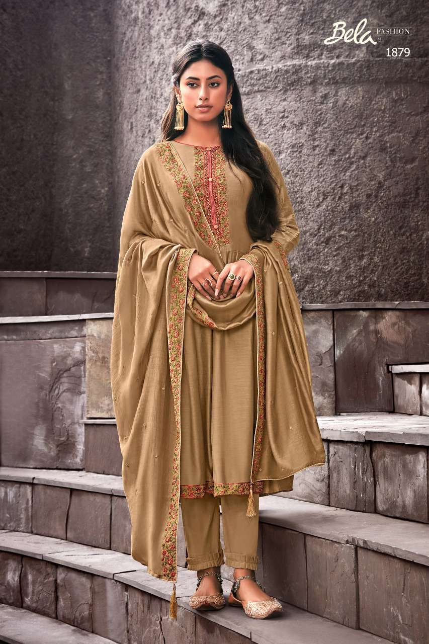 ZIBA BY BELA FASHION 1872 TO 1880 SERIES BEAUTIFUL STYLISH SUITS FANCY COLORFUL CASUAL WEAR & ETHNIC WEAR & READY TO WEAR COTTON SILK WITH HANDWORK DRESSES AT WHOLESALE PRICE