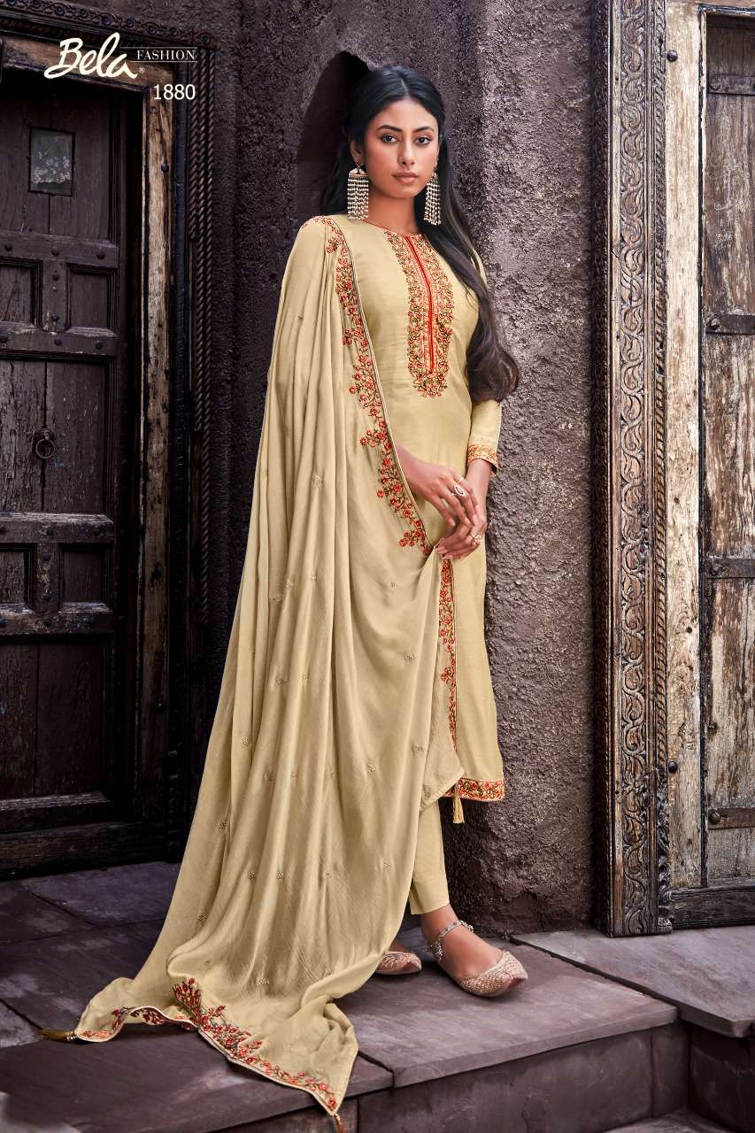 ZIBA BY BELA FASHION 1872 TO 1880 SERIES BEAUTIFUL STYLISH SUITS FANCY COLORFUL CASUAL WEAR & ETHNIC WEAR & READY TO WEAR COTTON SILK WITH HANDWORK DRESSES AT WHOLESALE PRICE