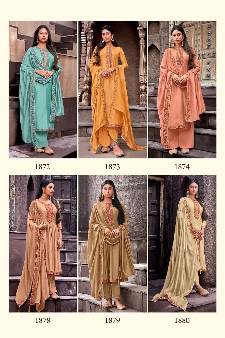 ZIBA BY BELA FASHION 1872 TO 1880 SERIES BEAUTIFUL STYLISH SUITS FANCY COLORFUL CASUAL WEAR & ETHNIC WEAR & READY TO WEAR COTTON SILK WITH HANDWORK DRESSES AT WHOLESALE PRICE