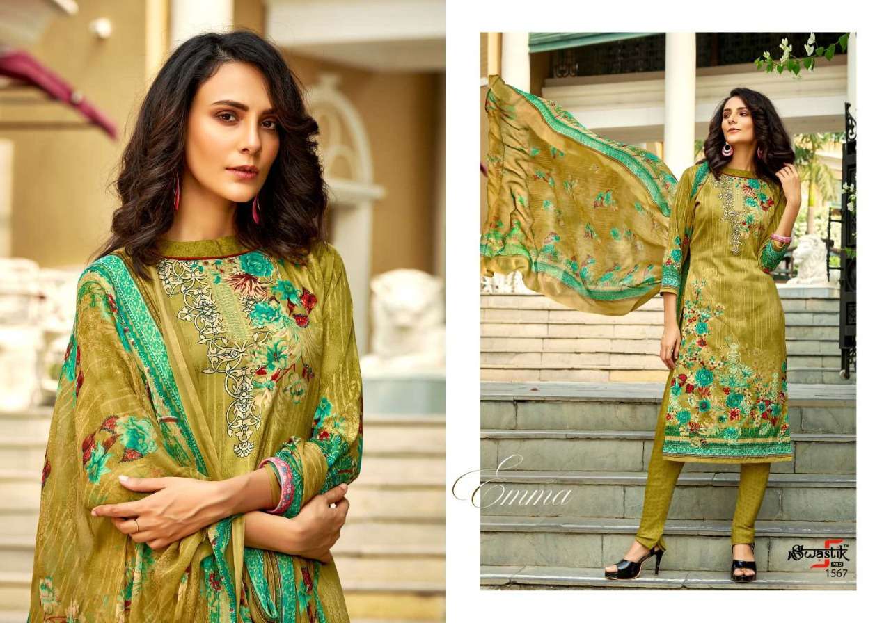 SWASTIK PRO VOL-44 BY ANMOL TEX 1561 TO 1578 SERIES BEAUTIFUL SUITS STYLISH FANCY COLORFUL PARTY WEAR & OCCASIONAL WEAR AMERICAN CREPE DRESSES AT WHOLESALE PRICE