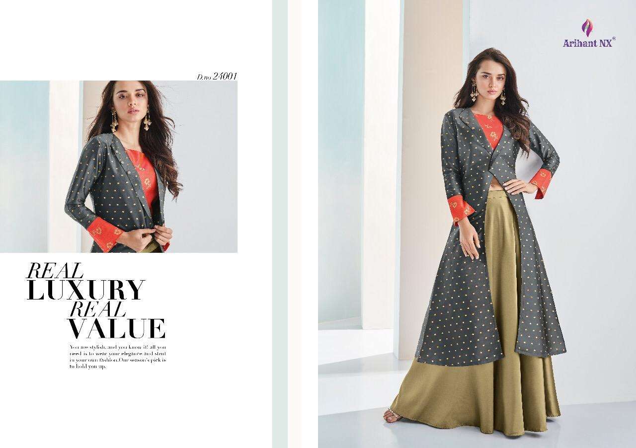 AAROOHI NX BY ARIHANT NX BRIDAL WEAR COLLECTION BEAUTIFUL STYLISH COLORFUL FANCY PARTY WEAR & OCCASIONAL WEAR SILK JACQUARD LEHENGAS AT WHOLESALE PRICE