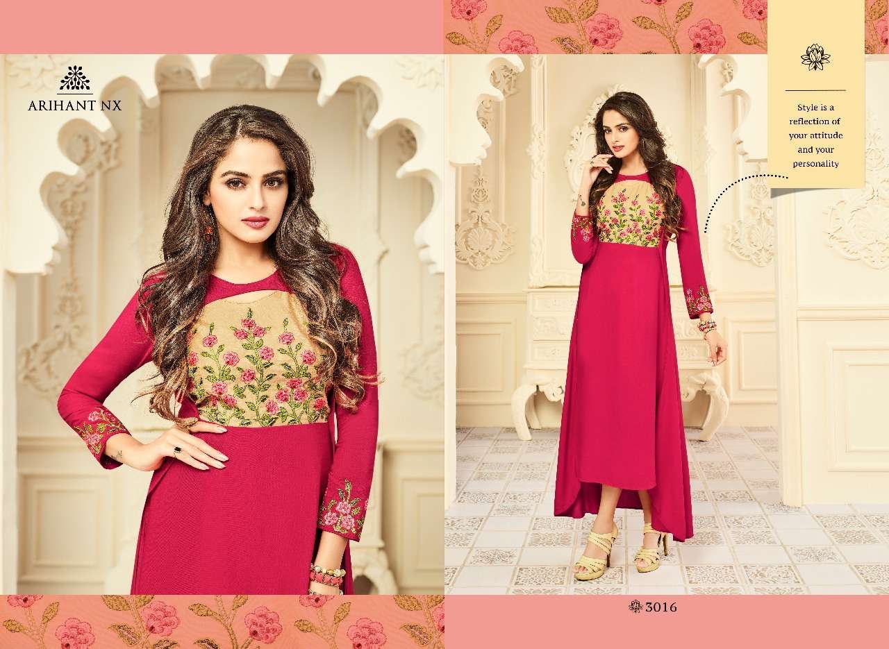 FLORAL VOL-2 NX BY ARIHANT NX BEAUTIFUL STYLISH FANCY COLORFUL CASUAL WEAR & ETHNIC WEAR RAYON EMBROIDERED GOWNS AT WHOLESALE PRICE