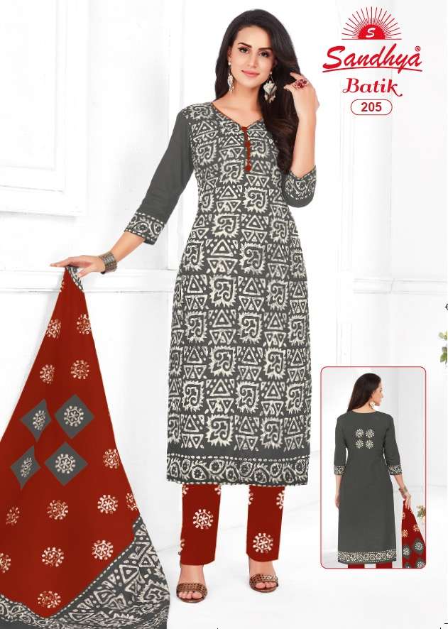 BATIK VOL-2 BY SANDHYA 201 TO 212 SERIES BEAUTIFUL SUITS STYLISH FANCY COLORFUL PARTY WEAR & OCCASIONAL WEAR PURE COTTON DRESSES AT WHOLESALE PRICE