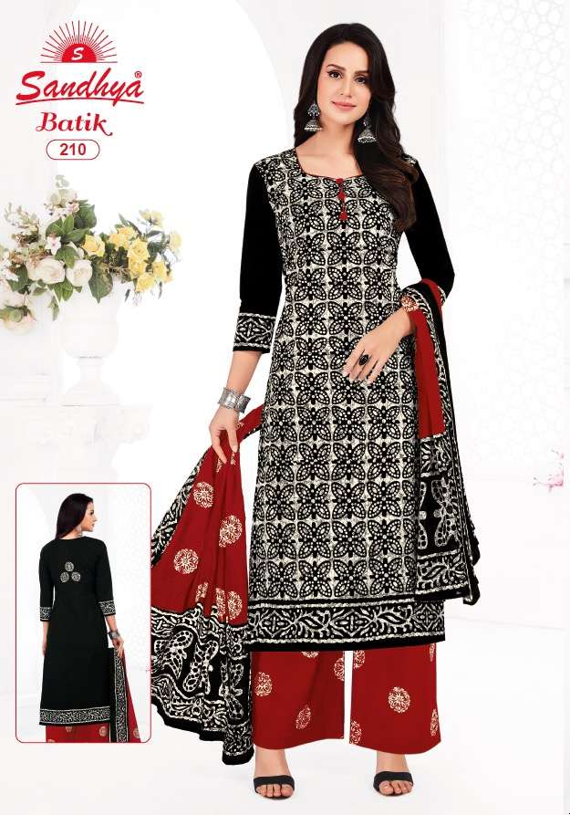 BATIK VOL-2 BY SANDHYA 201 TO 212 SERIES BEAUTIFUL SUITS STYLISH FANCY COLORFUL PARTY WEAR & OCCASIONAL WEAR PURE COTTON DRESSES AT WHOLESALE PRICE
