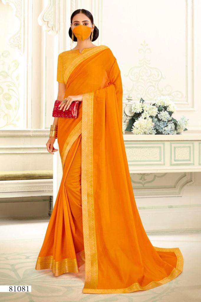 ISHA SILK BY RIGHT WOMEN 81081 TO 81088 SERIES INDIAN TRADITIONAL WEAR COLLECTION BEAUTIFUL STYLISH FANCY COLORFUL PARTY WEAR & OCCASIONAL WEAR VICHITRA SAREES AT WHOLESALE PRICE